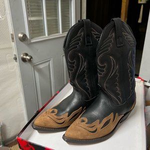 Womans Leather Cowboy Boots